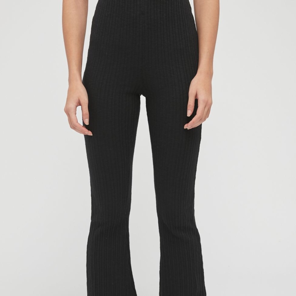 BDG Pull On Black Flare Jeans
